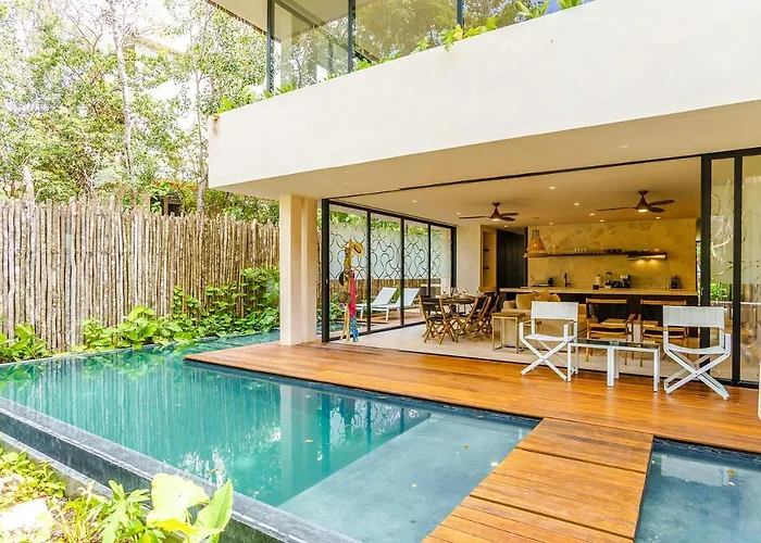 Gorgeous Flowy Space With Wrap-around Private Pool Tulum
